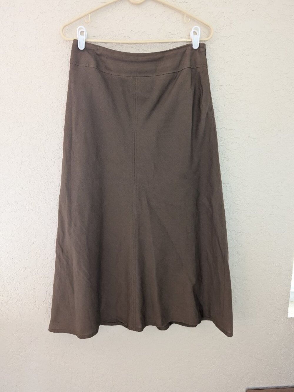 Vintage East 5th Linen Rayon Midi Skirt Size 8